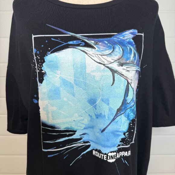 Route One White Marlin Graphic Tee – XL - Picture 3 of 4